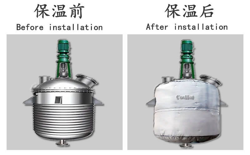 可拆卸柔性反應(yīng)釜保溫衣廠家 耐高溫550°C來(lái)圖定制 批量?jī)?yōu)惠
