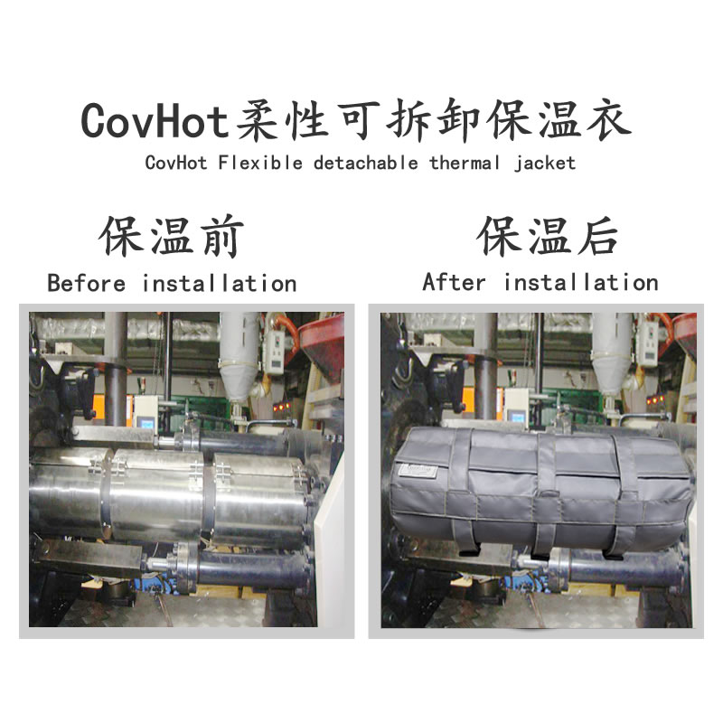 可拆卸注塑機(jī)炮筒保溫套 節(jié)能省電降溫 氣凝膠隔熱罩 CovHot品牌